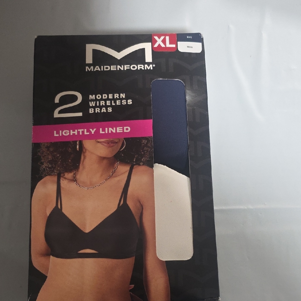 Maidenform Modern Wireless Bras - Black and Pink
